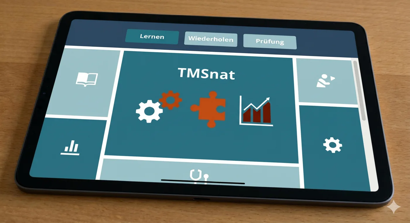 TMSnat Lernplattform auf einem Tablet